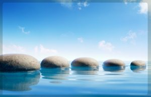 5 stepping stones in water